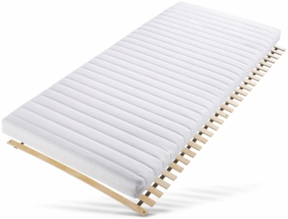 Komfortschaummatratze + Rollrost Starter-Kit, Matratze & Lattenrost 90x200 cm, my home, (Set), Matratze 7 Zonen, atmungsaktiv, Lattenrost 28 Leisten