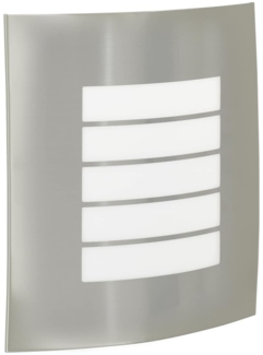 vidaXL Außenwandleuchte 2 Stück Silber Edelstahl IP44 4005967