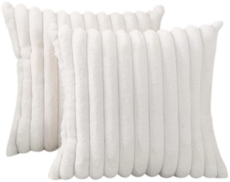 OKWISH Kissenbezüge 2er Set Kissenbezug Kissenhülle Kopfkissenbezug Kissen Bezug Weich, (2 Stück), 45x45 doppelseitige Sofakissen Couchkissen Schlafzimmer Reißverschluss