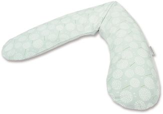 Theraline Stillkissen 190cm inkl. Bezug Pusteblume zartgrün Dinkelfüllung