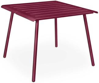 Vapio Outdoortisch Aluminium 90x90x74 cm Beere