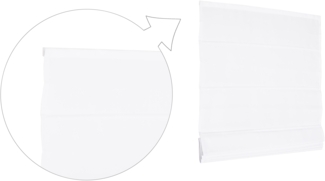 Basic Raffrollo Faltrollo 80x175 cm Weiss Raffgardine