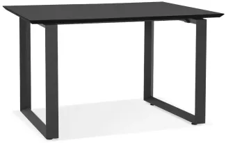 Kokoon Design Schreibtisch Clemence Holz Schwarz 130 cm