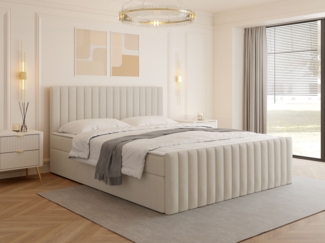 Boxspringbett Tirulo Fix (Farbe: Manila 02, Größe: 140 x 200)