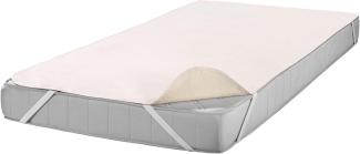 SETEX Kalmuck Matratzenschutz, 140 x 220 cm, Eckgummis, 100 % Baumwolle, Classic, Beige, 2107140220001001