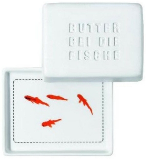 DINING BREAKFAST. BUTTERDOSE KLEIN "BUTTER BEI DIE FISCHE"