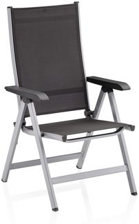 Kettler Basic Plus Klappsessel - silber / anthrazit