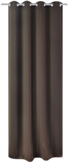 vidaXL Verdunkelungsvorhang mit Metallösen 270 x 245 cm Braun 132204
