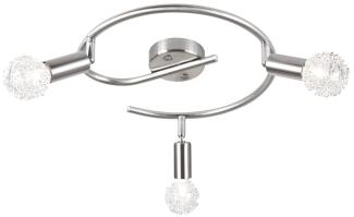 Deckenlampe aus Nickel mit 3 beweglichen Spots ELASTICA