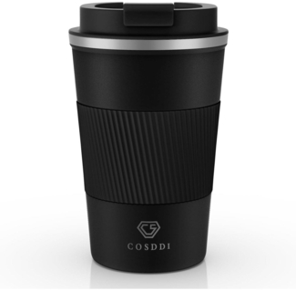 CS COSDDI Thermobecher Edelstahl Travel Mug 13oz/380ml Vakuum Reisebecher