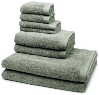Möve Superwuschel 8 tlg. Frottier-Set - 2 X Handtuch (50 X 100cm), 2 X Duschtuch (80 X 150cm), 2 X Gästetuch (30 X 50cm), 2 X Seiftuch (30 X 30cm) - 520 g/m2 - Tea