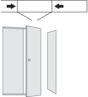 Kerkmann Zwischenwand für Büro-Regal Progress 500 TxH 60x190cm lichtgr