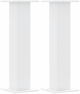 vidaXL Pflanzenständer 2 Stk. Weiß 30x30x95 cm Holzwerkstoff 3307873