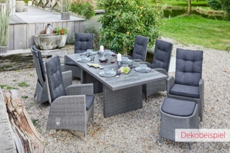 LC Garden Barcelona Dining Liegesessel Set mit Fußhocker