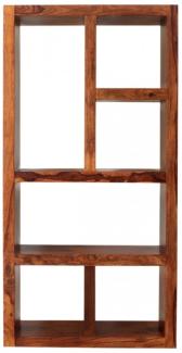 Bücherregal Gani 90x180x35 aus indischem Sheesham-Massivholz