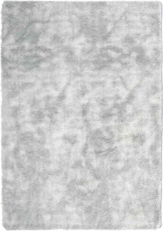 vidaXL Teppich Shaggy Hochflor NAVARRA Hellgrau 240x340 cm Polyester 4102858