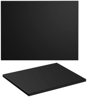 Waschtischplatte 60cm ADELAIDE-56-BLACK in matt schwarz, B/H/T ca. 60,6/2,2/46,5 cm