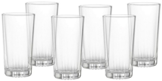 Ritzenhoff & Breker Longdrinkglas Macau 6er Set, Becher, Glas, Klar, 385 ml, 813173