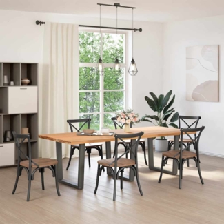vidaXL Esstisch Beine V-Form 3 Stück Anthrazit 80x(72-73,3) cm Stahl 4012666
