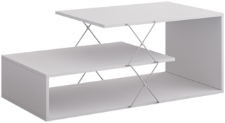 Vicco Couchtisch Weiß 100x50 cm, Nario