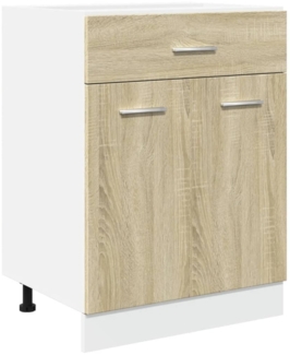 vidaXL Schubunterschrank Sonoma-Eiche 60x46x81,5 cm Holzwerkstoff 849614