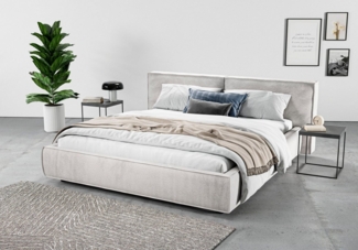 INOSIGN Polsterbett Adrina mit Biesenoptik, Feincord und Luxus-Microfaser, bis 280kg, auch in Überlänge 220 cm, 4 Breiten bis 200cm