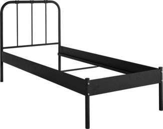 loft24 Bett Ariel, Industrial Design, Einzelbett, 90x200 cm, Metallbett