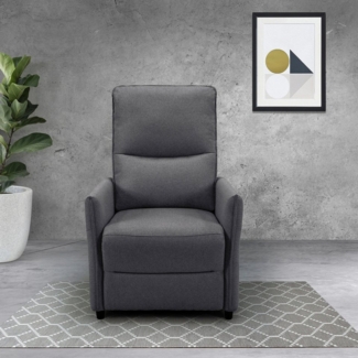 INOSIGN Relaxsessel CURRIE, mit Liegefunktion, Webstoff-Bezug, Federkern, Ruhe-Sessel, Lese-Sessel, TV-Sessel