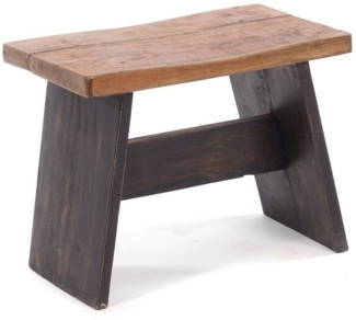DESIGN DELIGHTS Hocker SITZBÄNKCHEN "SCHEMEL 40", Altholz massiv, 31 x 40 x 25 cm, Fußhocker, F