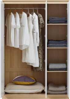 Kleiderschrank Bastheim 176x120x52 cm 4 Fächer [en. casa]