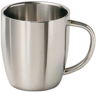 Cappuccino-Tasse „Luigi“ 0,3l Edelstahl doppelwandig thermoisoliert
