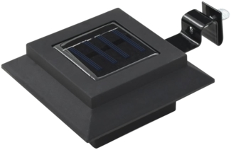 vidaXL Outdoor Solarleuchten 6 Stück LED Quadratisch 12 cm Schwarz 44468
