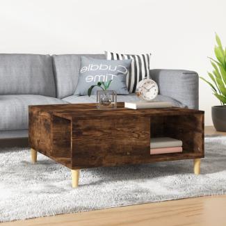 vidaXL Couchtisch Räuchereiche 80x80x36,5 cm Holzwerkstoff 821097