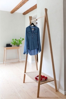 Cinas Kleiderstange Noble, Skandinavisches Design, natürlich, modern, Holz