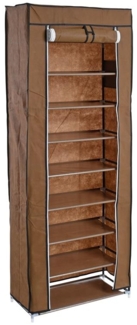 Schuhregal Faltregal Schuhschrank Stoffschrank Schuhablage Schuhständer Braun