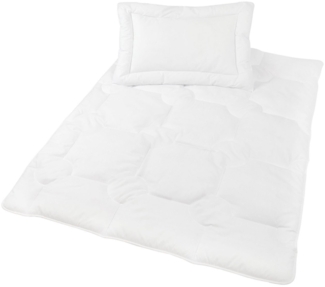 ZOLLNER Kinderbettdecke + Kopfkissen, Füllung: 100% Polyester, 100% Polyester, temperaturausgleichend, Allergiker geeignet