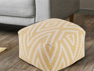 Amagohome Bodenkissen Kelim Sitzwürfel 50x50 H35cm Pouf Fußhocker Sitzhocker Bodenkissen Fuß