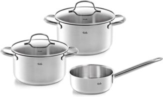 Fissler San Francisco Topf-Set 3-tlg. Induktion mit Glasdeckel Edelstahl