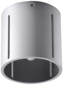 Deckenleuchte, Grau, ALU, UP DOWN, H 10 cm