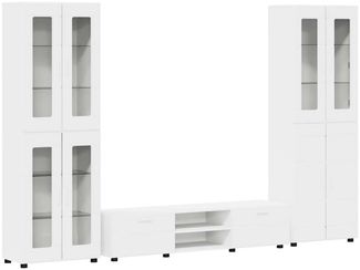 vidaXL TV-Schrankset mit Schubladen mit Tür FLORIN Weiß Holzwerkstoff 3398004