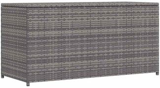 Gartenbox | Garten-Auflagenbox Grau 120x50x60 cm Poly Rattan