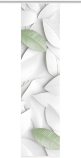 HOME in green Schiebegardine HIG LISON Schiebegardine recyceltes Polyester, 245x60 cm, Blättermotiv, (1 St), 100% Polyester