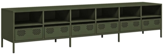 vidaXL TV-Schrank Olivgrün 202 x 39 x 43,5 cm Kaltgewalzter Stahl 3307159