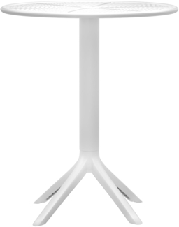 CLP Tisch Lacota Ø 60 cm wetterfest und UV-beständig,weiß