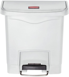 Rubbermaid Step-on Mülleimer Slim Jim 15 L Weiß 445372