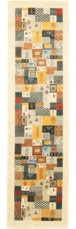 Morgenland Gabbeh Teppich - Loribaft Indus - Awaro - läufer - 300x80 - Beige