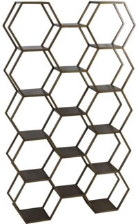 Standregal HUAL von Light & Living 100x24,5x179 cm Antikbronze Metall