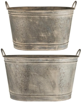 Ib Laursen Pflanzkübel 2erSet Metall Urban Garden