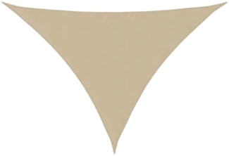 vidaXL Sonnensegel Oxford-Gewebe Dreieckig 3,5x3,5x4,9 m Beige 135175