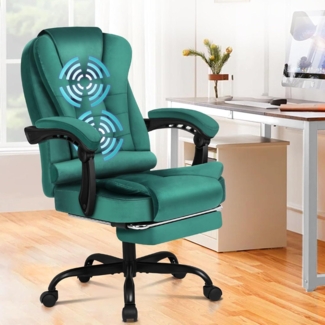 Ergonomischer Bürostuhl Massage Fußstütze 150° Neigung SGS-Gasfeder 180kg